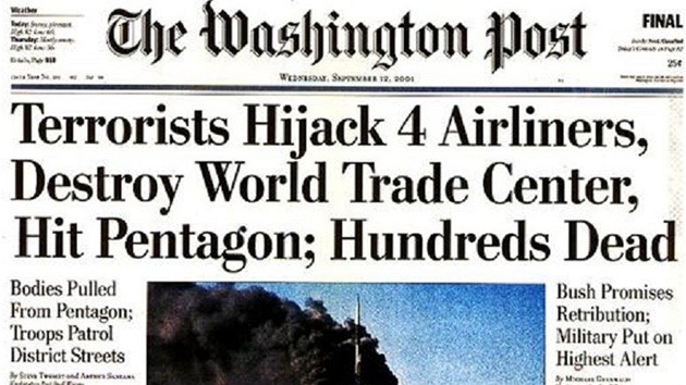 Presti�ní americký deník The Washington Post dostal do titulku v�echny hlavní