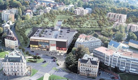 Vizualizace Galerie Liberec, kvli kter se firma ECE Projekt management soud