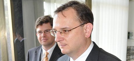 Premiér Petr Neas a ministr spravedlnosti Jií Pospíil navtívili Brno.