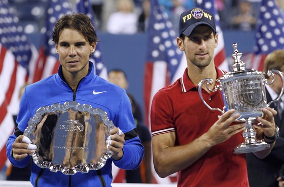 CENU SI ZASLOUÍ OBA. Rafael Nadal i Novak Djokovi sehráli na US Open 2011
