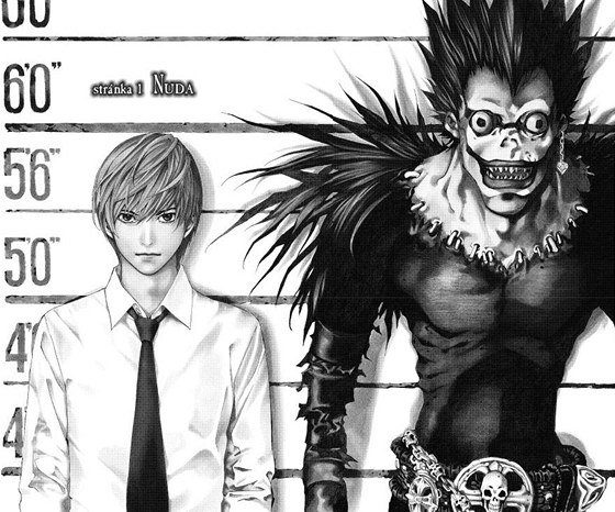 Ukázka z komiksu Cugumiho Óbay Death Note - Zápisník smrti 1