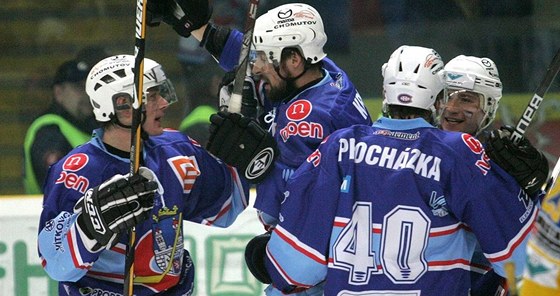 Radost Chomutovských hokejist - ilustraní foto