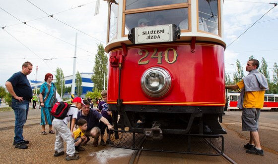 Největší zájem mezi návštěvníky byl o tramvaje, i ty historické. 