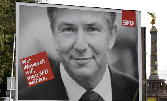 Primátor Klaus Wowereit (SPD) se me podle oekávání chystat na tetí funkní období v ele nmecké metropole.