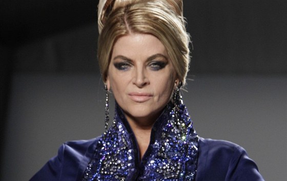 Kirstie Alley se na Fashion Weeku v New Yorku pedvedla coby modelka.