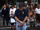 Ameriané v New Yorku drí minutu ticha za obti útok na WTC (11. záí 2011)