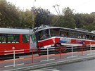 Tragická nehoda tramvají v Praze mezi stanicemi Kotláka a Kavalírka