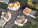Demonstrace ve Varnsdorfu v leteckém zábru (10. záí 2011)