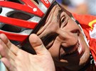 DOBR NLADA. panlsk cyklista Juan Jos Cobo v prbhu pedposledn etapy