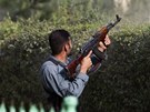 Afghántí policisté se snaí znekodnit talibance, kteí se ukryli v
