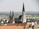 Sout o nej fotku z výletu: výhled z ve kostela svatého Moice v Olomouci na