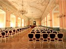 Sout o nej fotku z výletu: slavnostní sál Arcibiskupského paláce v Olomouci.