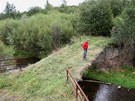Hraniní mostek pes Olenici v Salisov na Jesenicku, který se nachází mezi