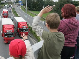 Spanil jzda kamion na Truck festu v Hradci Krlov.