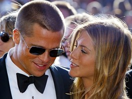 Brad Pitt a Jennifer Anistonová (září 2004)