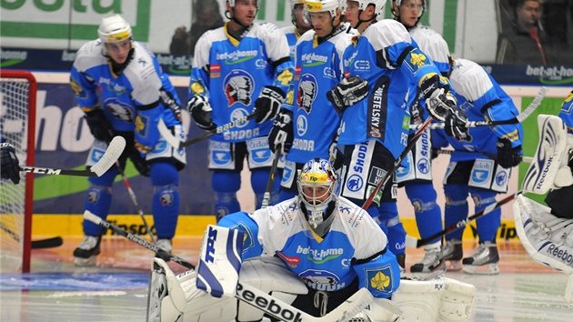 Poslední píprava a jde se na to....Rozcvika plzeských hokejist ped duelem