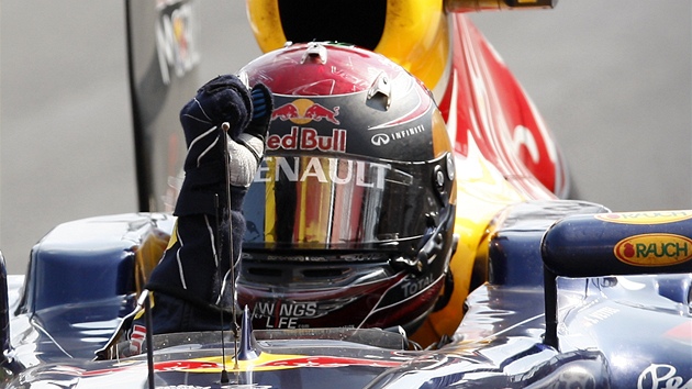 JUPÍ. Sebastian Vettel zná chu vítzství dokonale, ve Velké cen Itálie se