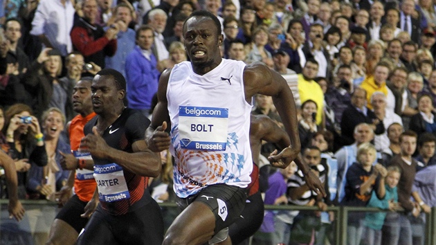 DVAKRÁT NEJRYCHLEJÍ. Usain Bolt ovládl stovku v závreném mítinku Diamantové