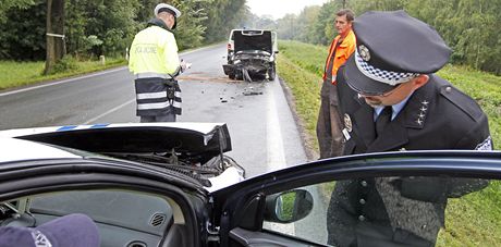 Dopravn nehoda strnk z Lzn Bohdane a audi 20. z 2011