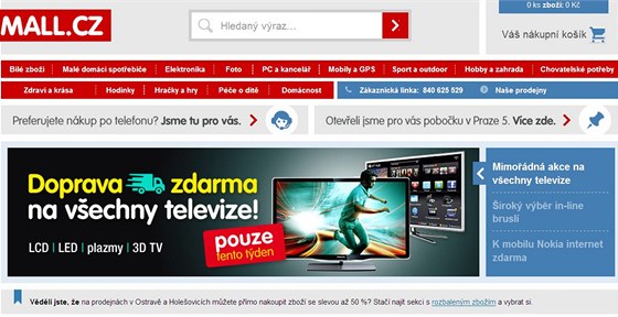 Internetový obchod Mall.cz