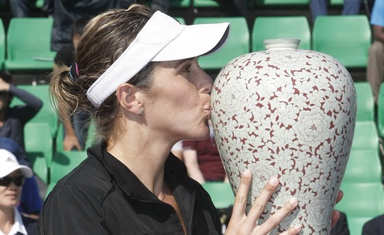 Maria José Martínezová-Sánchezová po triumfu na turnaji v Soulu