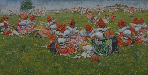 Jo�a Uprka: Poslední velká pou� u sv. Antoní�ka (1925)