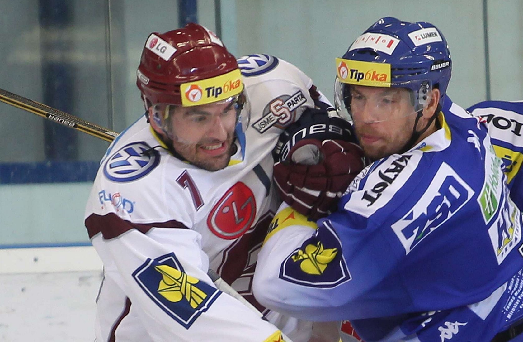 Momentka z extraligového zápasu Kometa - Sparta.