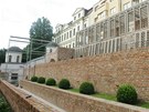 Oprava teras u Velkého námstí v Hradci Králové (5. srpna 2011)