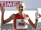 S ÚSMVEM. Tetím místem v berlínském maratonu splnila Paula Radcliffeová...