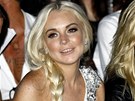 Lindsay Lohanová na týdnu módy v Milán