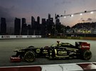 Bruno Senna pi tréninku na Velkou cenu Singapuru
