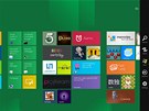Základní nabídka menu ve Windows 8 pi vytaení prstem z pravé strany