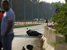 Tragická nehoda mladého motorkáe v Karlových Varech. (28. záí 2011)