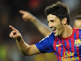 BARCELONA VEDE. A trefil se David Villa. 