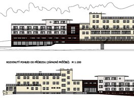 Vizualizace hotelu Port u Mchova jezera po rekonstrukci