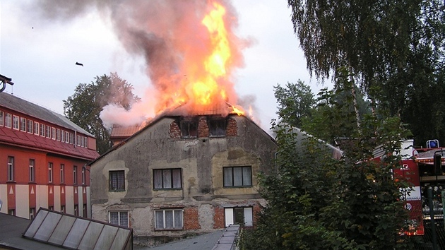 Poár domu v Prosei nad Nisou