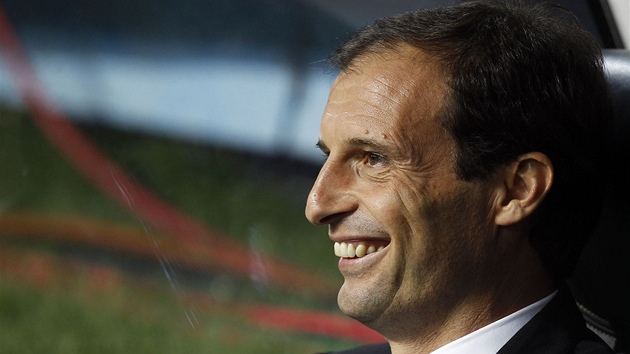 USMVAVÝ KOU. Massimiliano Allegri je spokojený, jeho AC Milán porazil Plze.