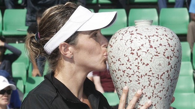 Maria José Martínezová-Sánchezová po triumfu na turnaji v Soulu