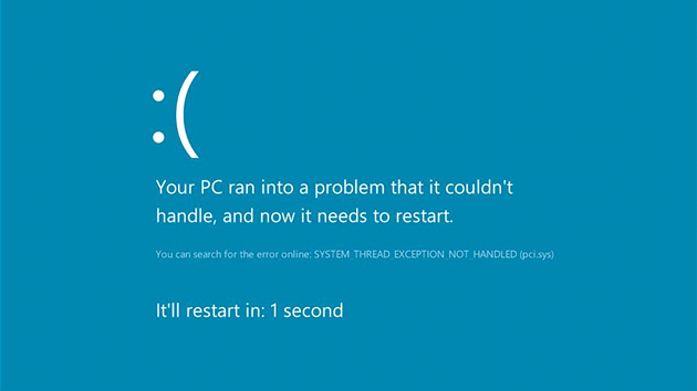 BSOD ve Windows 8