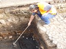 Archeologické vykopávky pod námstím v Bílin