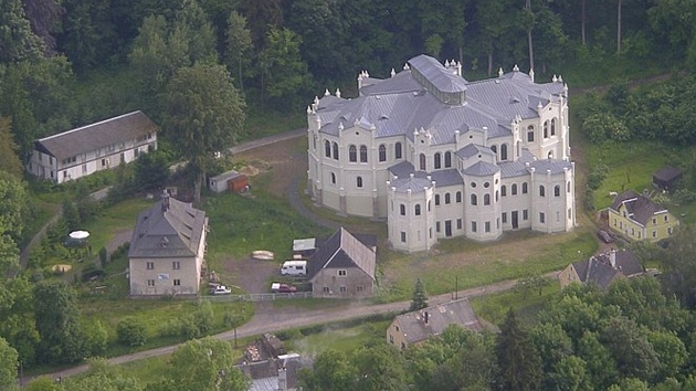 Letecký snímek jízdárny v Tachov�-Sv�tcích