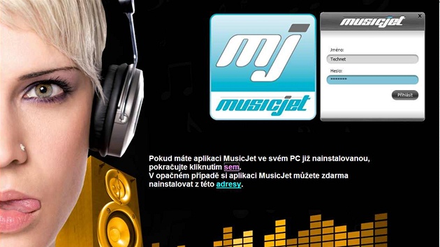 Na stránkách serveru MusicJet u� lze stáhnout aplikaci pro poslech hudby ze