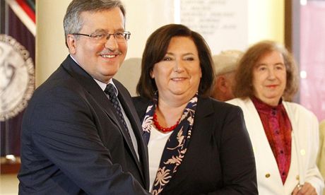 Prezident Bronislaw Komorowski s manelkou