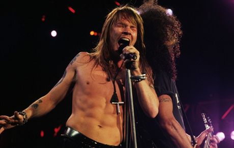 Axl Rose v dob nejvtí slávy skupiny Guns N´ Roses na pelomu 80. a 90. let