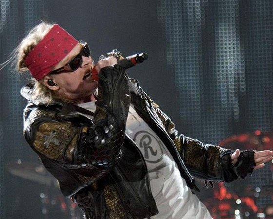 Axl Rose (Guns N´ Roses) na koncert ve Sturgisu v USA 14. srpna 2010