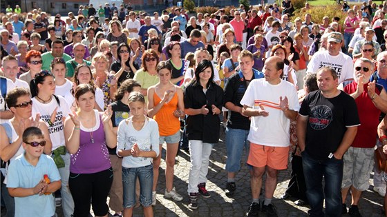 Loni Varnsdorf zail demonstrací nkolik, nyní chtjí lidé vyjít na námstí znovu.