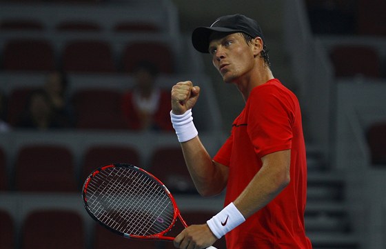 Tomá Berdych na turnaji v Pekingu