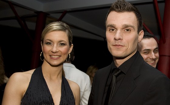 Leoš Mareš a jeho manželka Monika