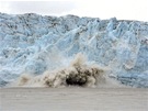 Pukající Childs Glacier, nejaktivnjí ledovec na Aljace