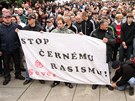 Demonstrace proti nepizpsobivým v Ústí nad Labem jen na chvíli. (8. íjna